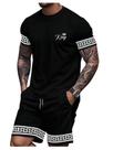 Conjunto de roupas masculinas WDIRARA, conjuntos curtos de 2 peças, multicoloridos, XXL