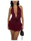 Conjunto de roupas Milumia, saia feminina de verão com decote em V profundo Conjunto de roupas Milumia, saia feminina de verão com decote em V profundo