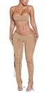 Conjunto de roupas NIFTRIRY Sexy Club para mulheres Halter Tube