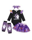 Conjunto de roupas PapaAi Sara My First Halloween, menina de 3 a 6 meses