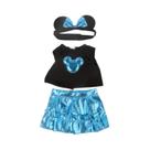Conjunto de Roupas para Boneca 18 Polegadas (43cm) - Saia, Camiseta e Faixa de Cabelo