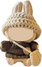 Conjunto de roupas para boneca Labubu, crochê artesanal de 17 cm Conjunto de roupas para boneca Labubu, crochê artesanal de 17 cm
