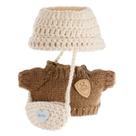 Conjunto de roupas para bonecas de 17 cm GrillGauge Crochet Conjunto de 3 peças