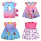 Conjunto de roupas para bonecas de 33 a 40 cm - pacote com 4 - OTMOON
