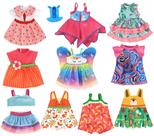 Conjunto de roupas para bonecas ebuddy Fashion 10-14,5 polegadas e 10 conjuntos