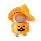 Conjunto de roupas para bonecas, fantasia de Halloween, roupa de abóbora, 17 cm