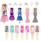 Conjunto de roupas para bonecas Keysse Glitter Sequin Mermaid com acesso.