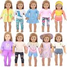 Conjunto de roupas para bonecas MSYO 10 conjuntos para bonecas americanas de 18 polegadas