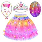 Conjunto de roupas para princesas Cocojeci Light Up Mermaid 3-6 anos