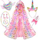 Conjunto de roupas Princess Fedio Unicorn Light up com brinquedos 3-8Y