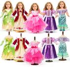 Conjunto de roupas Princess WONDOLL para bonecas de 18 polegadas com 5 roupas