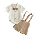 Conjunto de roupas PUHHAPIEY Infant Baby Boy Gentleman 0-3 meses Conjunto de roupas PUHHAPIEY Infant Baby Boy Gentleman 0-3 meses