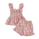 Conjunto de roupas PUHHAPIEY Toddler Baby Girls Summer Linen 2-5Y Conjunto de roupas PUHHAPIEY Toddler Baby Girls Summer Linen 2-5Y