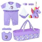 Conjunto de Roupas Reborn para Bonecas de 43 a 56cm - Inclui Berço