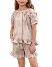 Conjunto de roupas Rousytn Girls Xadrez de 2 peças, roupas de 11 a 12 anos Conjunto de roupas Rousytn Girls Xadrez de 2 peças, roupas de 11 a 12 anos