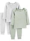Conjunto de roupas Simple Joys by Carter's Baby Boys 4 peças 12M