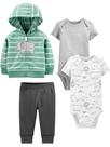 Conjunto de roupas Simple Joys by Carter's Baby Boys 4 peças 18M