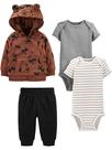 Conjunto de roupas Simple Joys by Carter's Baby Boys 4 peças 18M