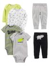 Conjunto de roupas Simple Joys by Carter's Baby Boys 6 peças 24M