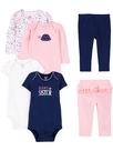 Conjunto de roupas Simple Joys by Carter's Baby Girls Newborn 6 unidades
