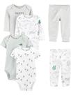 Conjunto de roupas Simple Joys by Carter's Unissex para bebês de 6 peças 3-6M