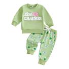 Conjunto de roupas Socutebabe Toddler Baby Girl St Patricks Day 6-12M