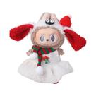 Conjunto De Roupas Temáticas De Natal Para Boneca Labubu De 15/17cm Com Tema De Cervo Vermelho,