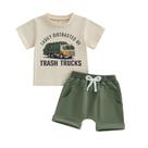 Conjunto de roupas Toddler Boy Summer 2T 3T 4T 5T WZTYYDS Letter Truck Conjunto de roupas Toddler Boy Summer 2T 3T 4T 5T WZTYYDS Letter Truck