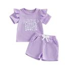 Conjunto de roupas XRTBMN Aunties Little Bestie Baby Girl 18-24M Conjunto de roupas XRTBMN Aunties Little Bestie Baby Girl 18-24M