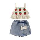 Conjunto de roupas YINGISFITM Toddler Baby Girl Summer, 2 peças (18-24 milhões)