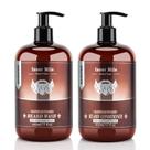 Conjunto de sabonete e condicionador de barba ISNER MILE com biotina 500mL