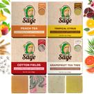 Conjunto de sabonetes Age of Sage Natural Bar para mulheres (pacote com 4)