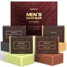 Conjunto de sabonetes SHVYOG Mens Bar Soap 150g x 4 esfoliante natural Conjunto de sabonetes SHVYOG Mens Bar Soap 150g x 4 esfoliante natural