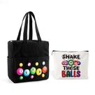 Conjunto de sacolas de bingo YTDYQFLZH Bolsa de bingo com zíper e bolsa de maquiagem