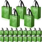 Conjunto de sacolas de presente, bolsa reutilizável Eccliy Glossy, 80 peças verdes