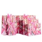 Conjunto de sacolas de presente Butterfly Cardstock, pacote com 5