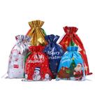 Conjunto de sacolas de presente com cordão de alumínio de Natal, 30 unidades