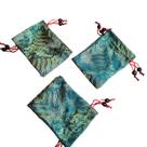 Conjunto de sacolas de presente de brocado de camada dupla para joias, 12 x 15 cm, 3 peças