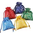 Conjunto de sacolas de presente de joias Brocade Dragon Pattern 11x14 cm (5 unidades)