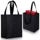 Conjunto de sacolas de presente reutilizáveis Eccliy Glossy Tote 80 unidades pretas