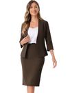 Conjunto de saia Allegra K Business para café feminino de escritório