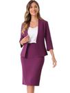 Conjunto de saia Allegra K Business para trabalho feminino no escritório