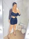 Conjunto de saia com cropedd