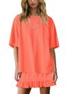 Conjunto de saia de duas peças Panadila Women Casual Orange (M)