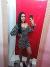 Conjunto de saia e cropped látex