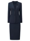 Conjunto de saia e terno Hobemty, blazers femininos de trabalho e negócios, azuis