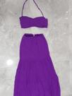 Conjunto de saia longa com 3 nós