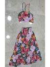 Conjunto de saia longa e top estampado verão Conjunto de saia longa e top estampado verão