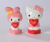Conjunto de sal e pimenta Blue Sky Clayworks Hello Kitty Ceramic