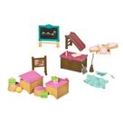 Conjunto de sala de aula e playground Toy Li'l Woodzeez, 20 unidades por mais de 3 anos